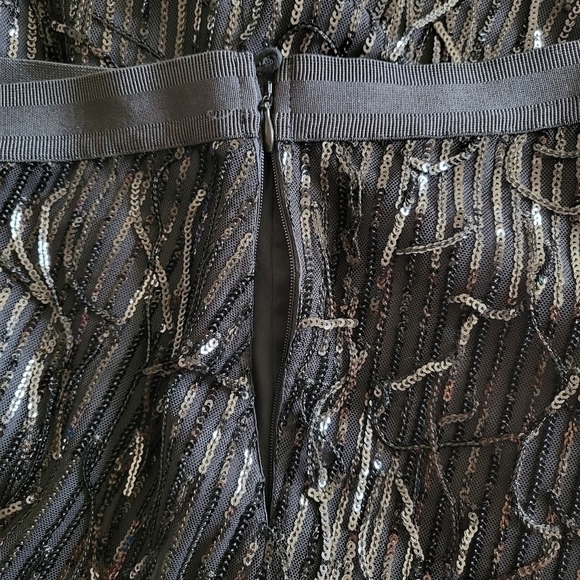 New Dorothee Schumacher Sequin Shimmer Black Pencil Midi Skirt NWT 6 US/Medium - Picture 13 of 13